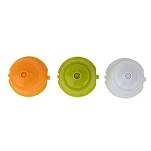 3 шт. мягкий материал pp кофе фильтр повторного использования кофе капсула Модель-желтый+ белый+ зеленый