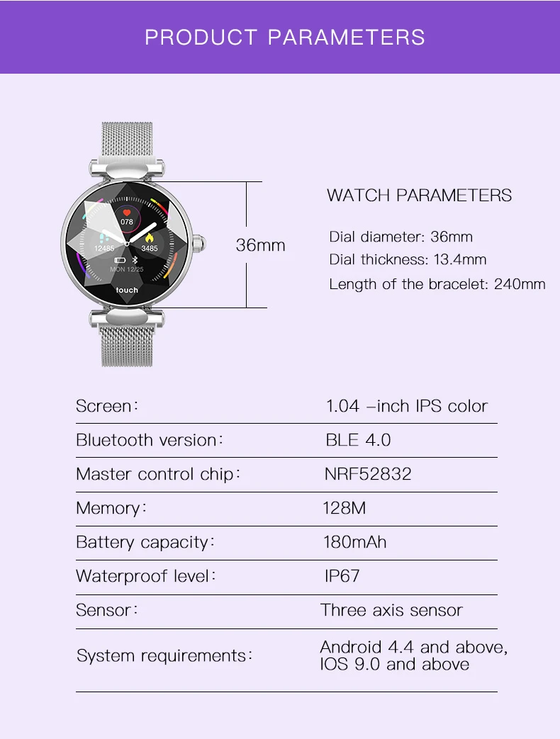 B80 умный Браслет femme спортивный браслет часы для женщин кровяное давление трекер сна шагомер часы для женщин PK S3 H1 h8