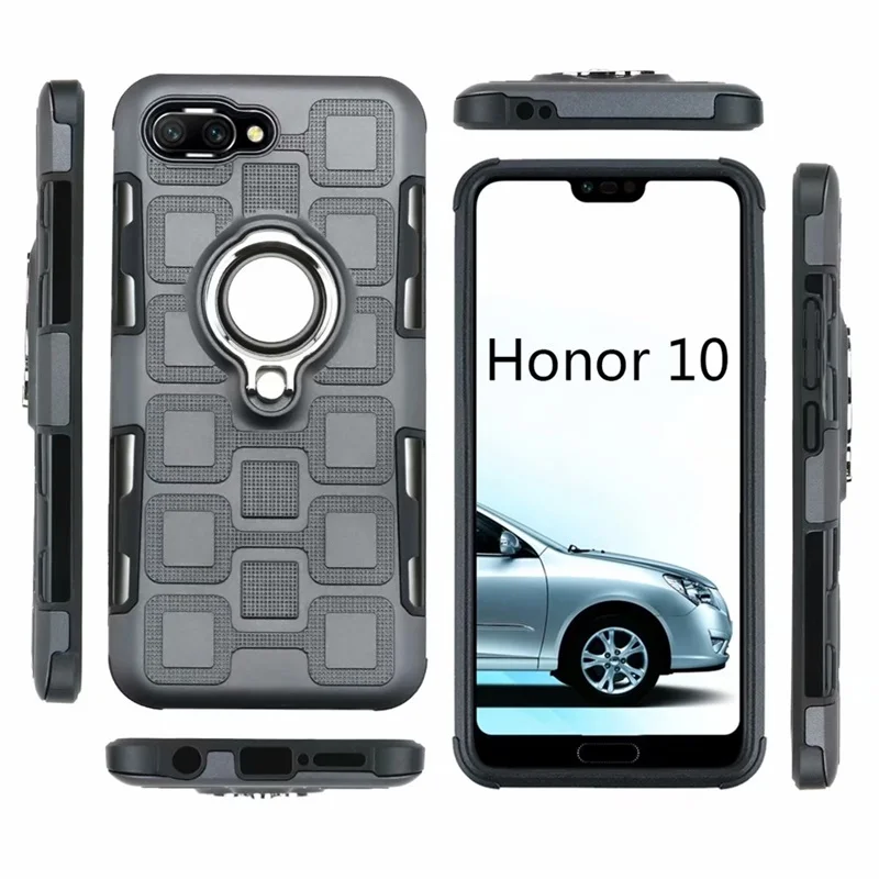 Чехол для Huawei Honor 10 чехол honor с кольцом подставкой на палец магнитный мягкий из ТПУ