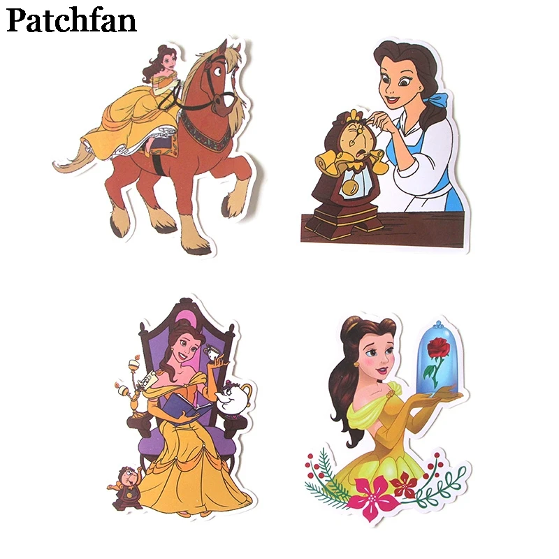 Patchfan 18 шт. красота и чудовище мультфильм наклейки для скрапбукинга DIY ноутбук скейтборд мотоцикл Дома Декоративные значки A2016