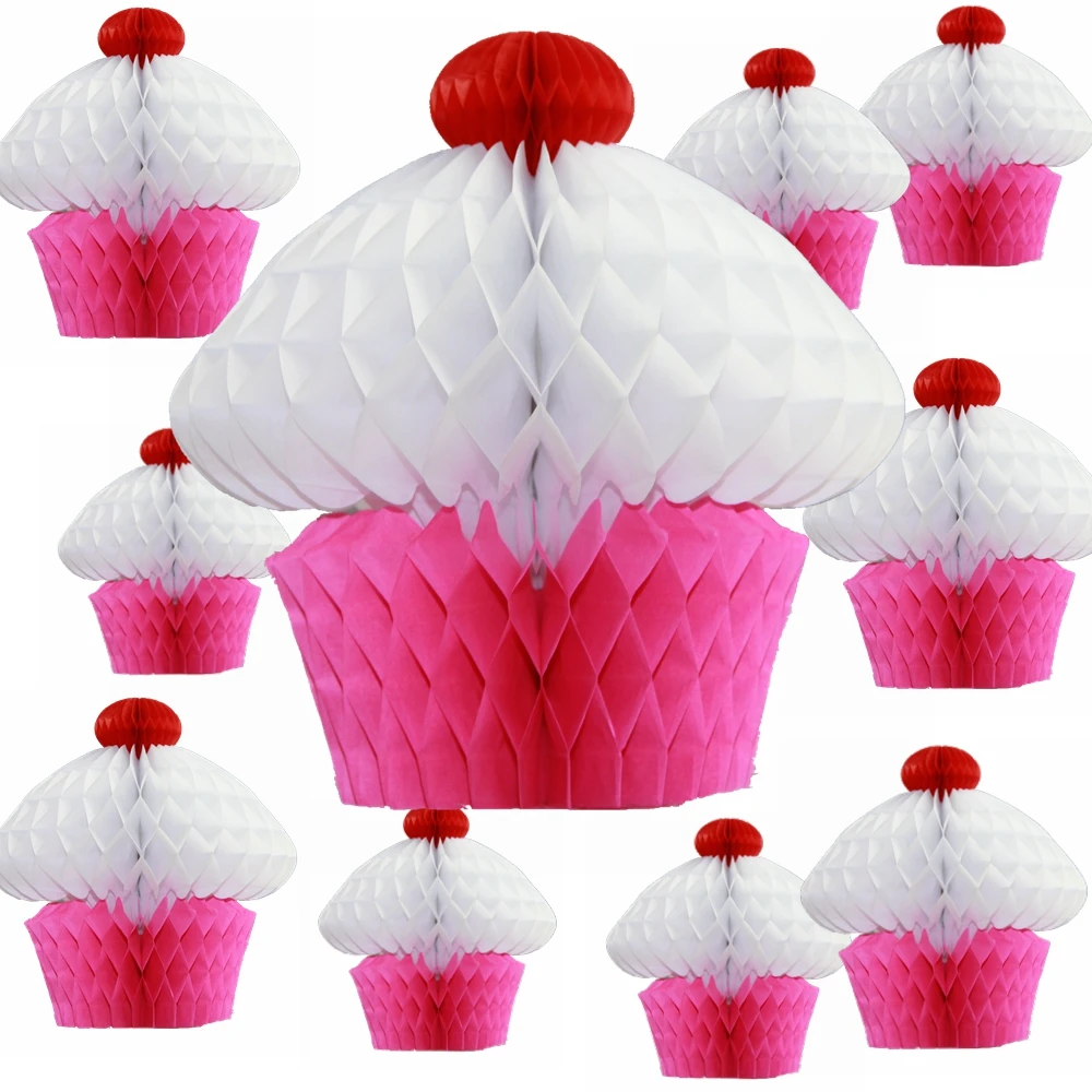 Aliexpress.com : Buy 10pc 20cm Tissue Paper Cupcake Honeycombs Kids ...