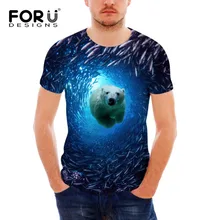 FORUDESIGNS/Спортивная рубашка для мужчин, подводный мир, животные, Мужская сухая футболка для бега, летняя спортивная футболка для мужчин, футболки для мужчин s, топы, новинка