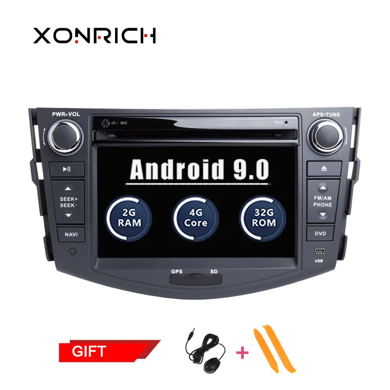 Clearance Autoradio 2 Din Android Car Stereo DVD Player For TOYOTA/RAV4/RAV 4 2006-2011 Automotivo Multimedia player GPS Navi DAB DSP OBD 0