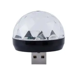Usb мини Led дискотека волшебный свет шар портативное караоке вечерние лампы Декор Dj сценический бар с для адаптер IOS