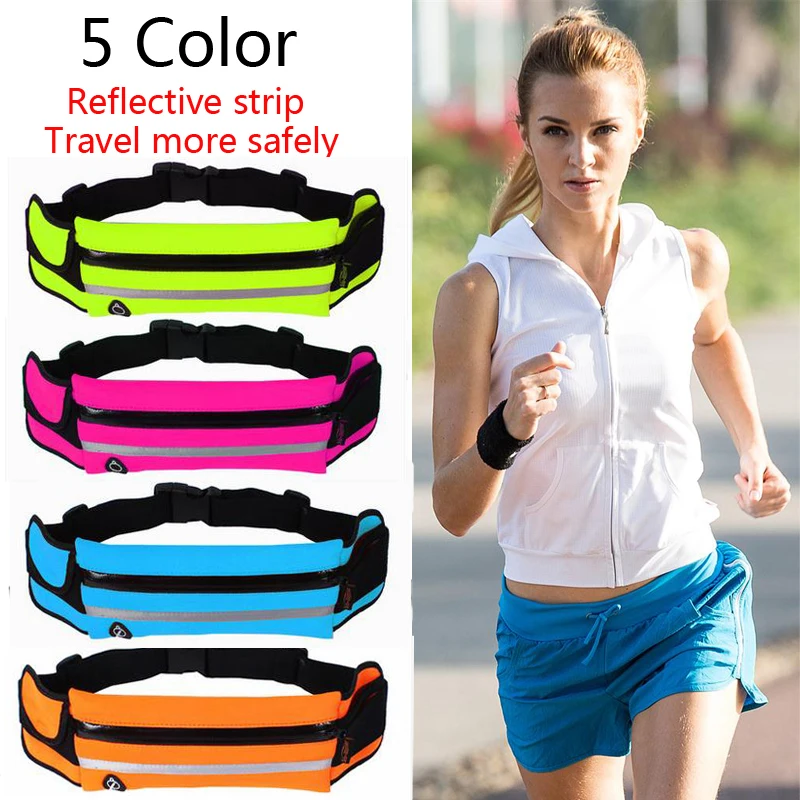 5 color women sports running Accessory waist movement pocket vibe