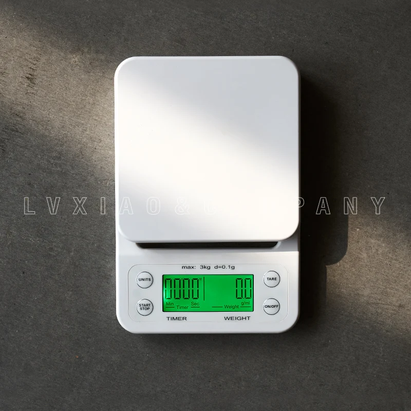 Портативные электронные весы с таймером 3кг/0,1 г LCD Цифровые кухонные кофейные весы Точность ювелирной шкалы USB|Кухонные весы|   | АлиЭкспресс - Для кофе