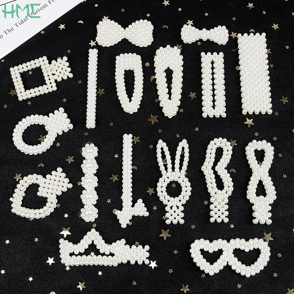 

Pearls Bow Spacers Connectors Alloy Hair Clips Comb Claw Hairpins For DIY Jewelry Findings Handmade Hair Ornaments Accessories