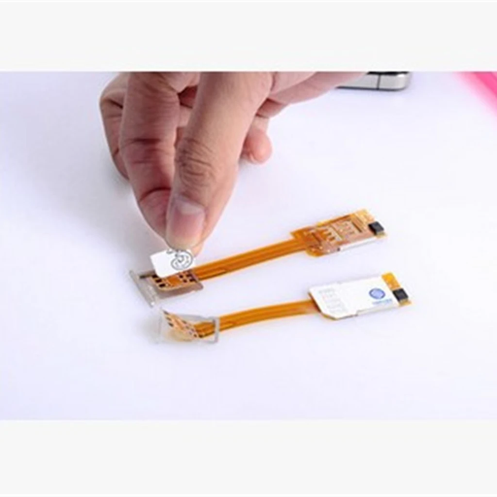 External SIM Card Extension Converter connects your current phone Micro SIM with another normal Size SIM Card simple Operation