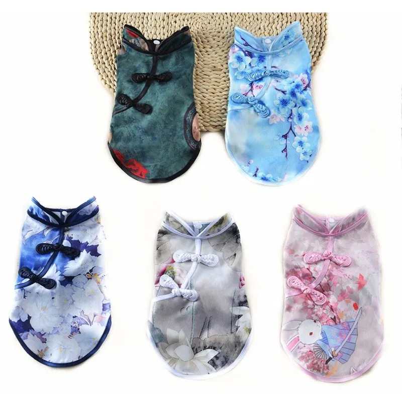 New summer pet dress Chinese gown dress dog clothes Super beautiful
