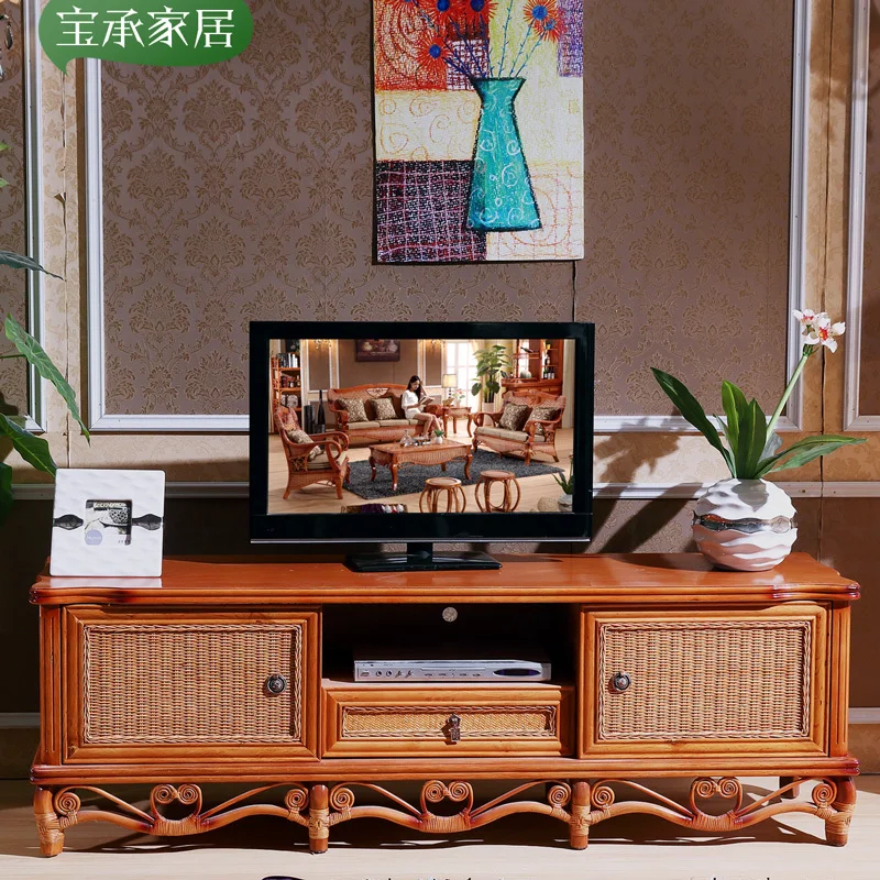 Southeast Asia, Indonesia imported rattan cane wood TV Wood TV