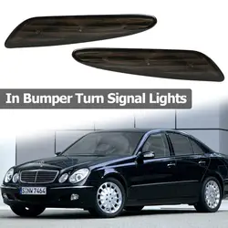 2 шт. Светодиодный Боковой габаритный фонарь индикатор указатели поворота лампы для Mercedes Benz W211 2003-2006