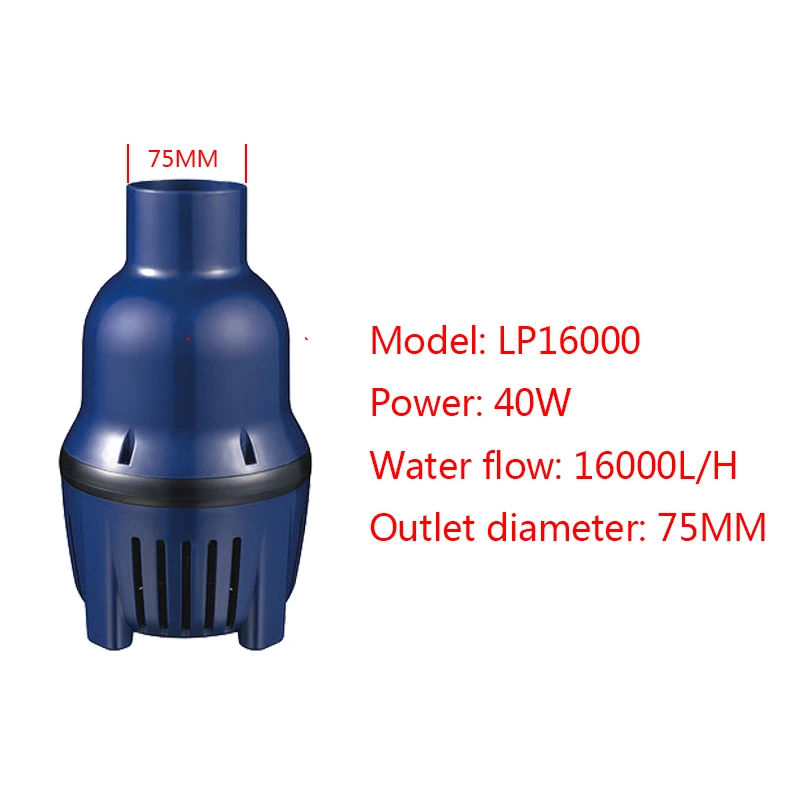 Jebao садовый циркуляционный насос для рыбного пруда серии LP Koi пруд большой насос погружной насос LP-16000-LP-55000 - Цвет: LP-16000(40W)