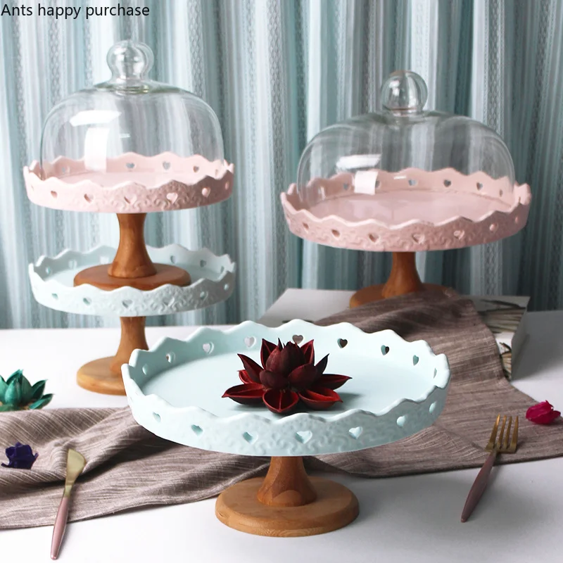

Creative Fruit tray ceramics High fruit bowl Dessert table tray Display stand Cake tray Cake shelf cristmas decoration cupcake