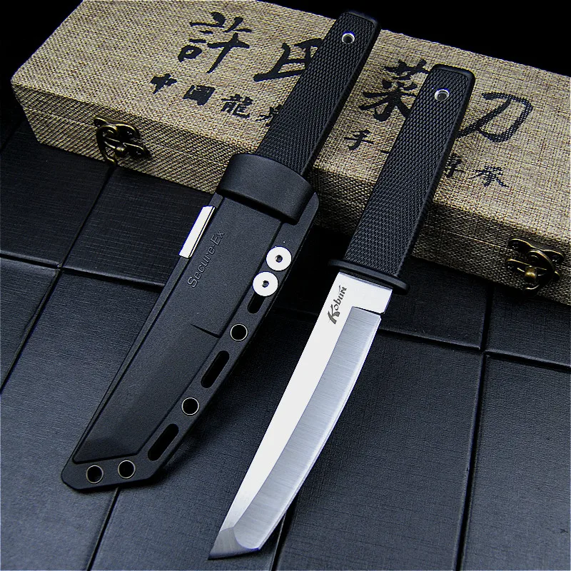Охотничий нож EVERRICH Cold Steel с фиксированным лезвием длинная пластиковая ручка из