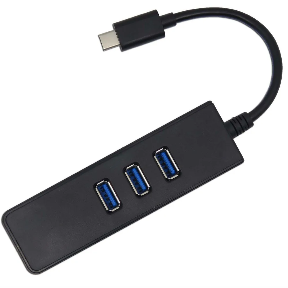 Tipo C USB 3.1 a puerto LAN adaptador USB 3.1 3 Ports Hub alimentado