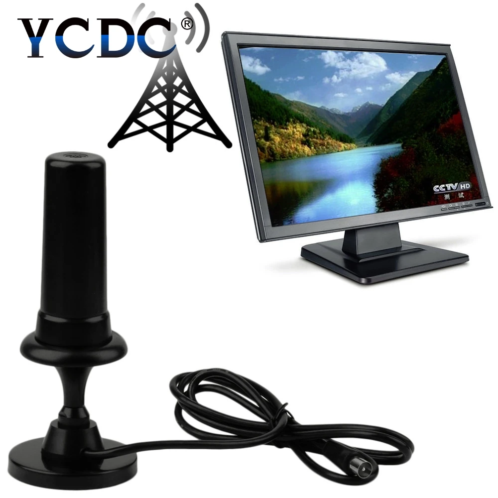 

YCDC HOT HD Gain Black Digital DVB-TW36 36dBi 470-862MHz Booster Indoor Antenna For HDTV digital tv signal amplifier Sale