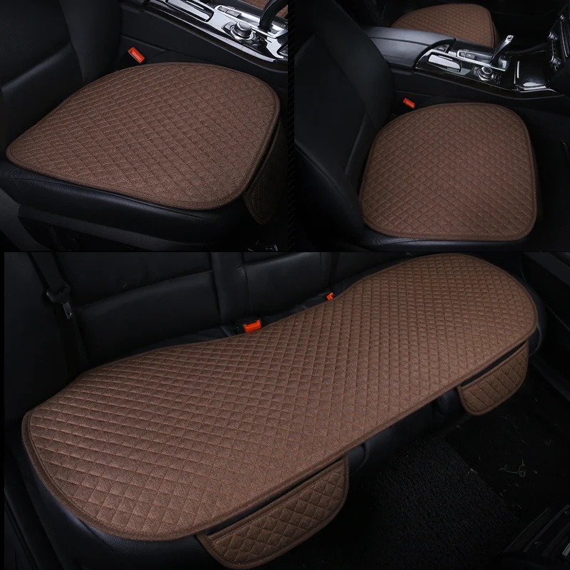 

OUMANU universal Car Seat Covers flax auto seat cushion for ford ranger fusion focus 2 mk2 mondeo mk3 mk4 kuga car accessories