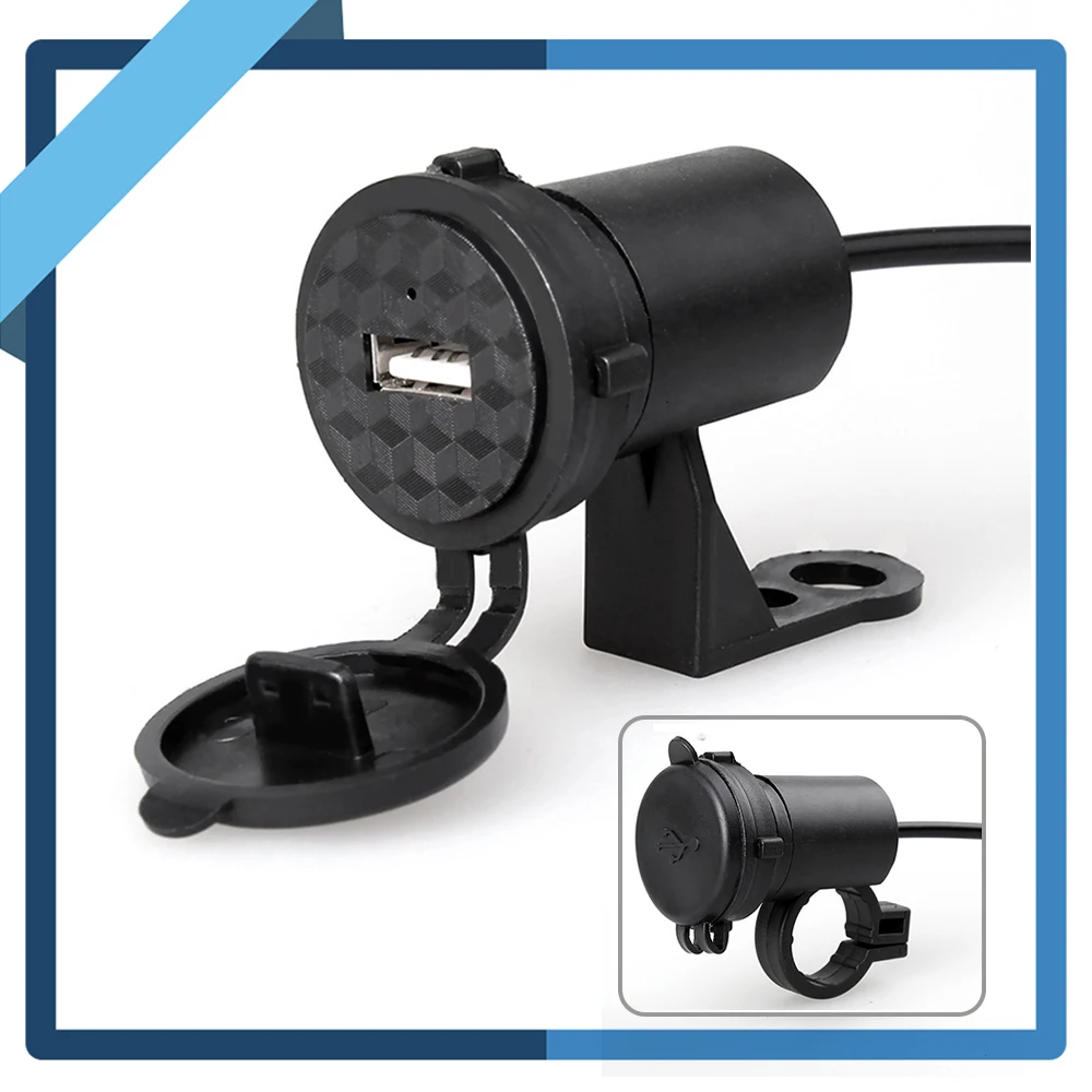 

1PCS Auto Motorcycle USB Adapter Charger 9-24V Cigarette Lighter Motorcycle Charger For Mobile GPS Phone Navigation