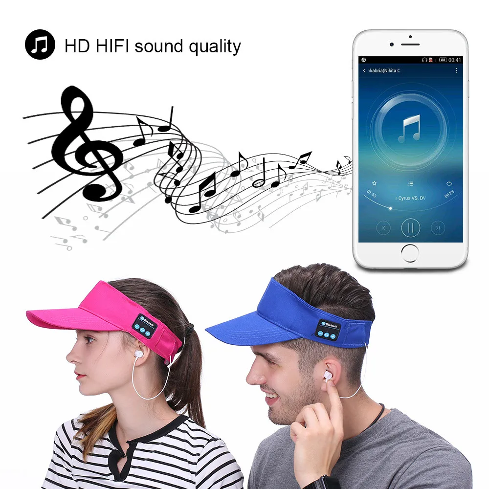 Беспроводная летняя Bluetooth Кепка бейсболка Спортивная гарнитура кепка