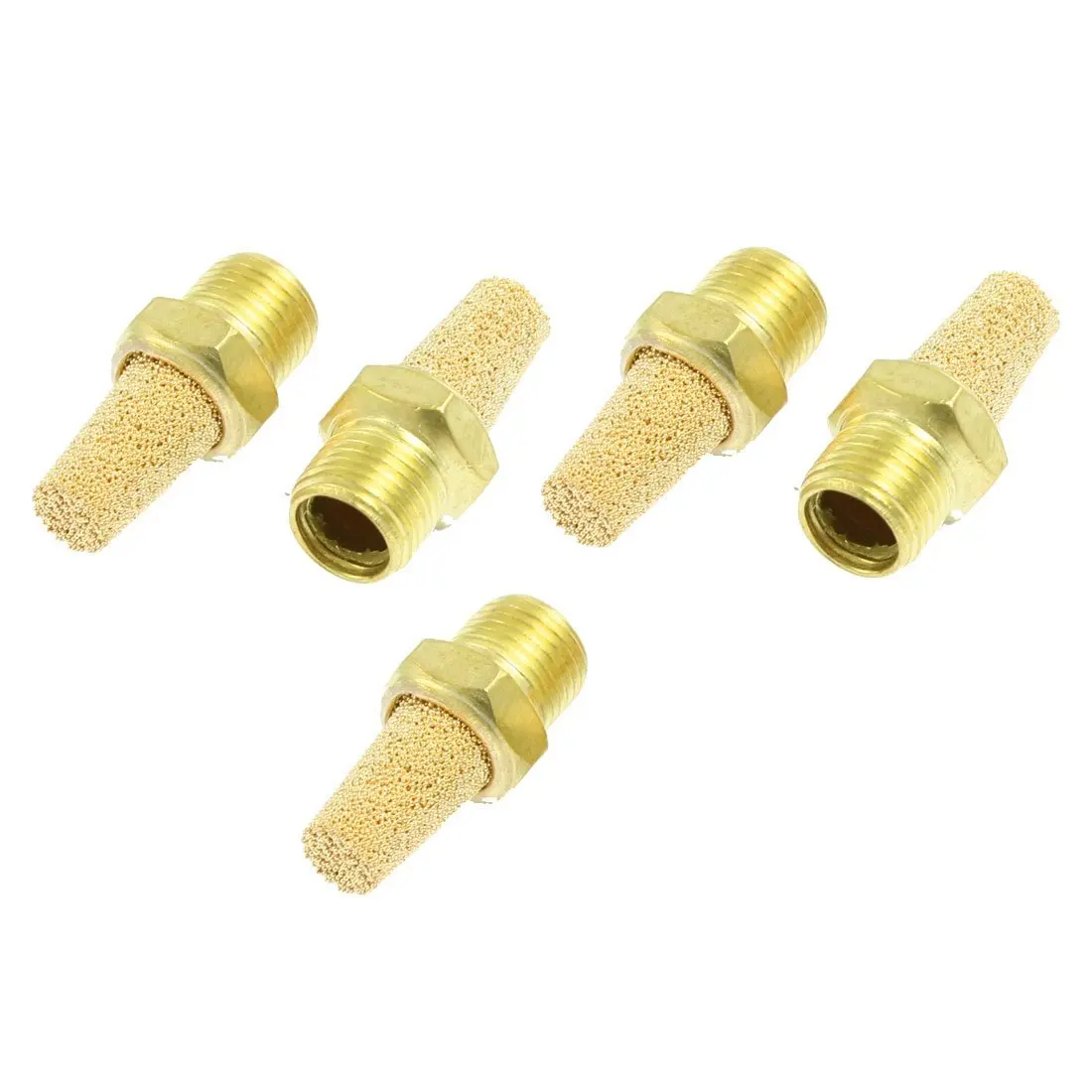5 Pcs 1/8" Thread Sintered Bronze Pneumatic Exhaust Silencer Mufflerin