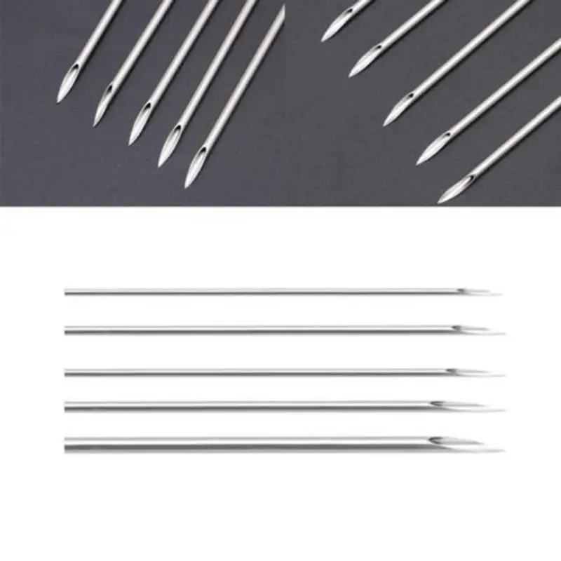 10pcs Disposable Sterile Body Piercing Needles Medical Tattoo Piercing Needles For Navel Nipple Ear Nose Lip 12g/14g/16g/18g/20g