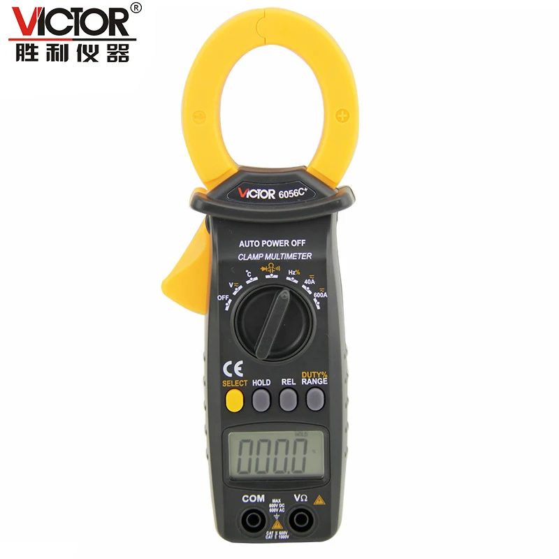 Цифровой измеритель зажим AC/DC Victor VC6056C + 600 А измерение