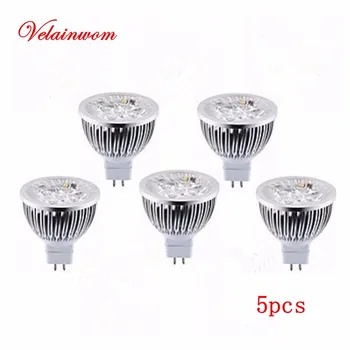 

MR16 Spotlight Bulb 12V 3W 4W 5W Warm/Cool White High Power LED Downlight Lamp Free Shipping 5pcs/lot