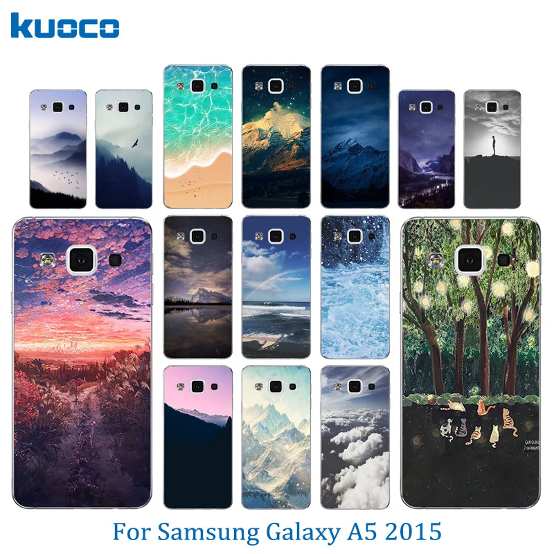 Для Samsung Galaxy A5 2015 чехол для телефона задняя крышка Coque (5) A500 A5000 A500H A500F 5 0 &quotПейзаж