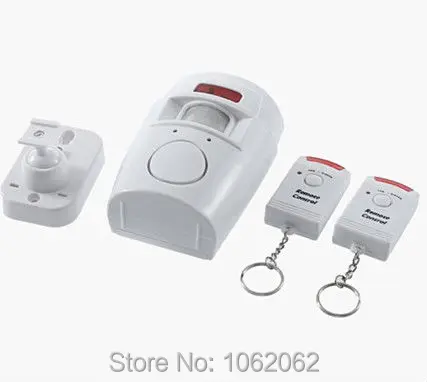 

NewHome Wireless IR Infrared System 2 Remote Control Motion Sensor Alarm Security Detector