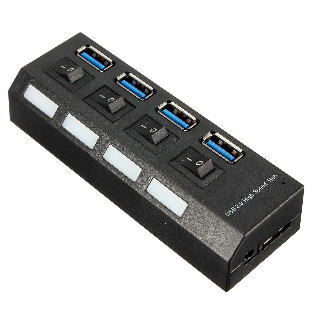 4 порты USB 3,0 концентратор Splitter адаптер + кабель и питание Великобритании ЕС plug Путешествия