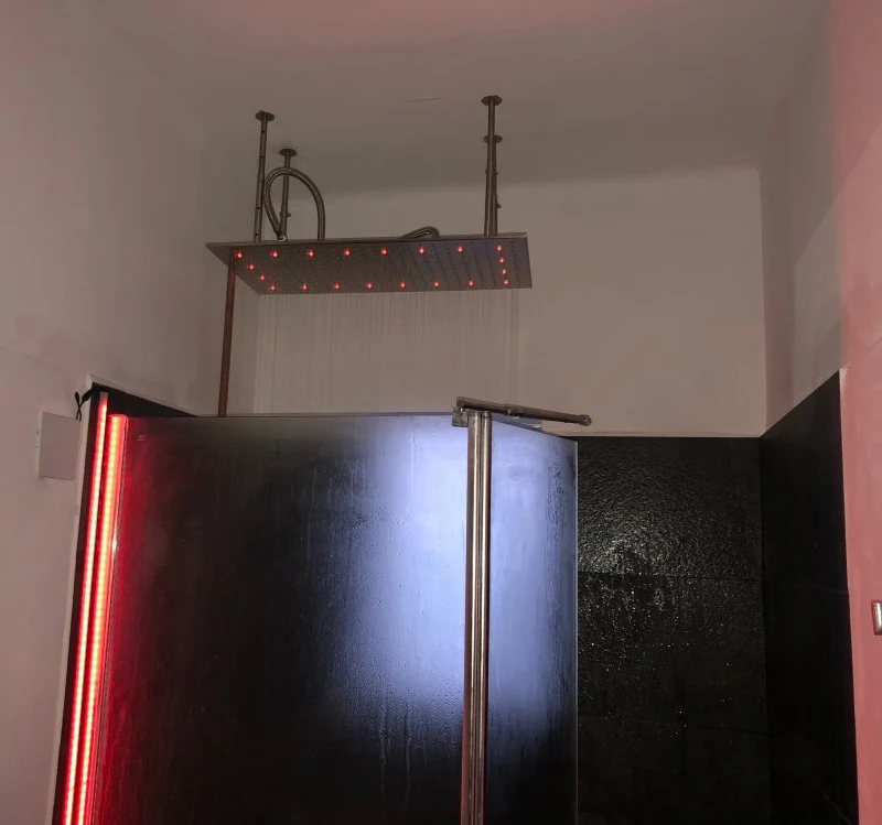 Большая Лейка для душа, потолочный дождевой Душ SUS304 500*1000 мм, водяная мощная Лейка для душа с дучестангом, светодиодный-осветительный душ
