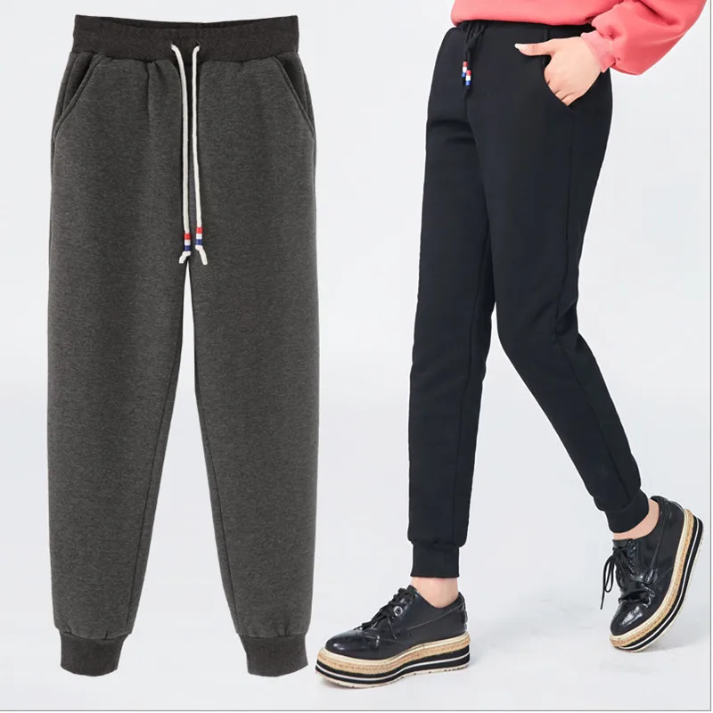 Mujer Más Alta Cintura Negro Befree 2018 Pantalones Streetwear Mujeres Tamaño Invierno gris Haren B0qrUB