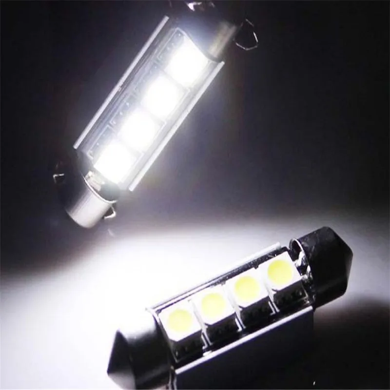 1х гирляндовый светильник 36 мм 39 мм 41 мм C10W C5W 4SMD 8SMD 12SMD 5050 Светодиодный светильник CANBUS Автомобильная номерная табличка авто корпус интерьерные купольные лампы