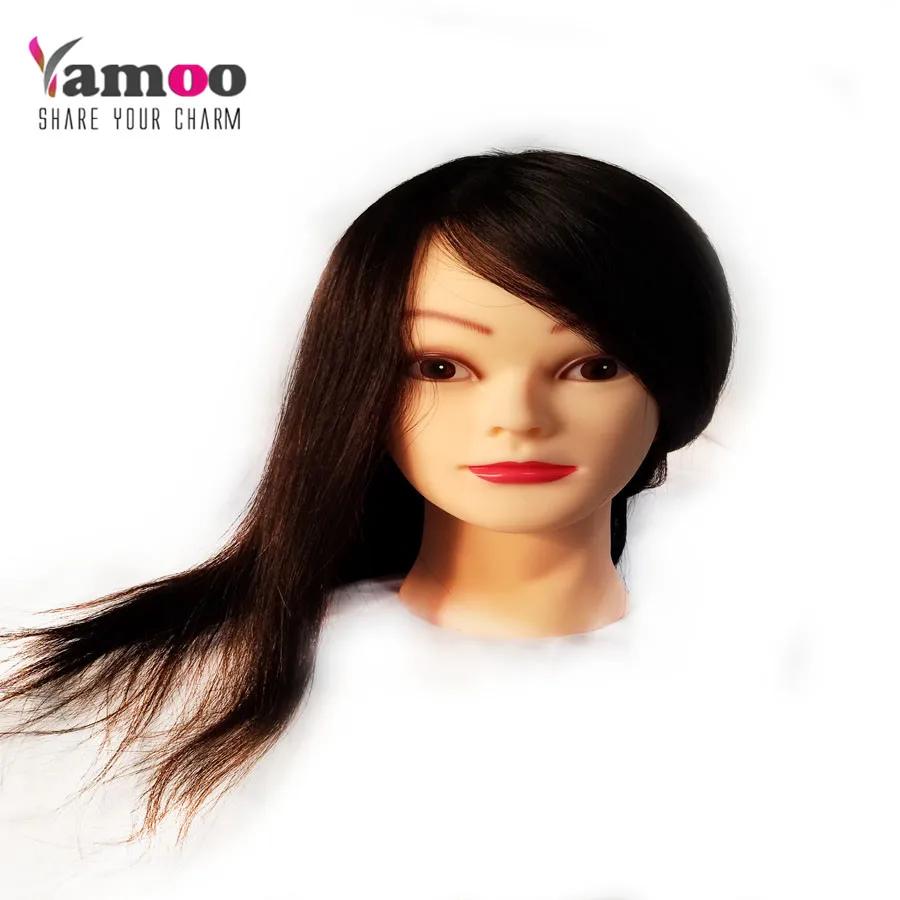 

100% human hair head dolls for hairdressers real hair training head professional Mannequin head