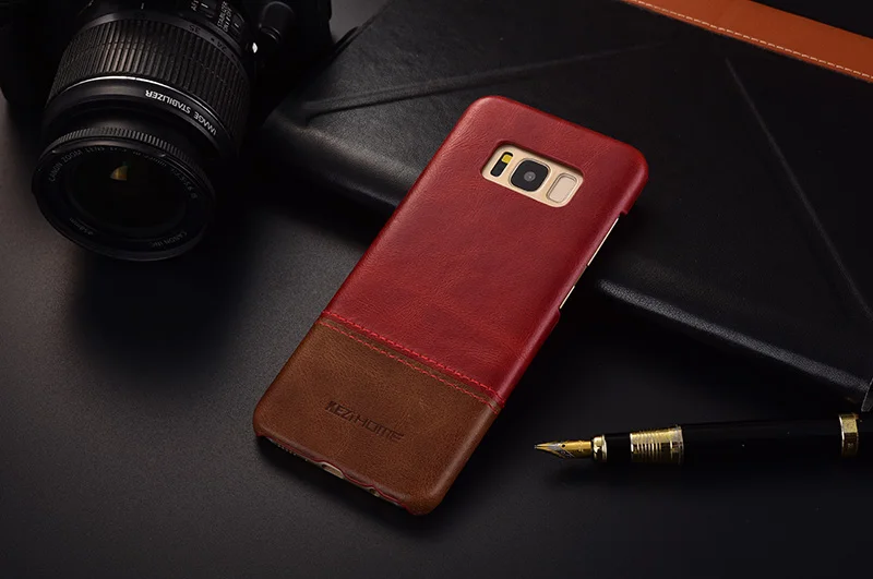 Kezihome для Samsung Galaxy S8 чехол из натуральной кожи жесткий чехол для Samsung Galaxy S8 Plus чехол высокого качества