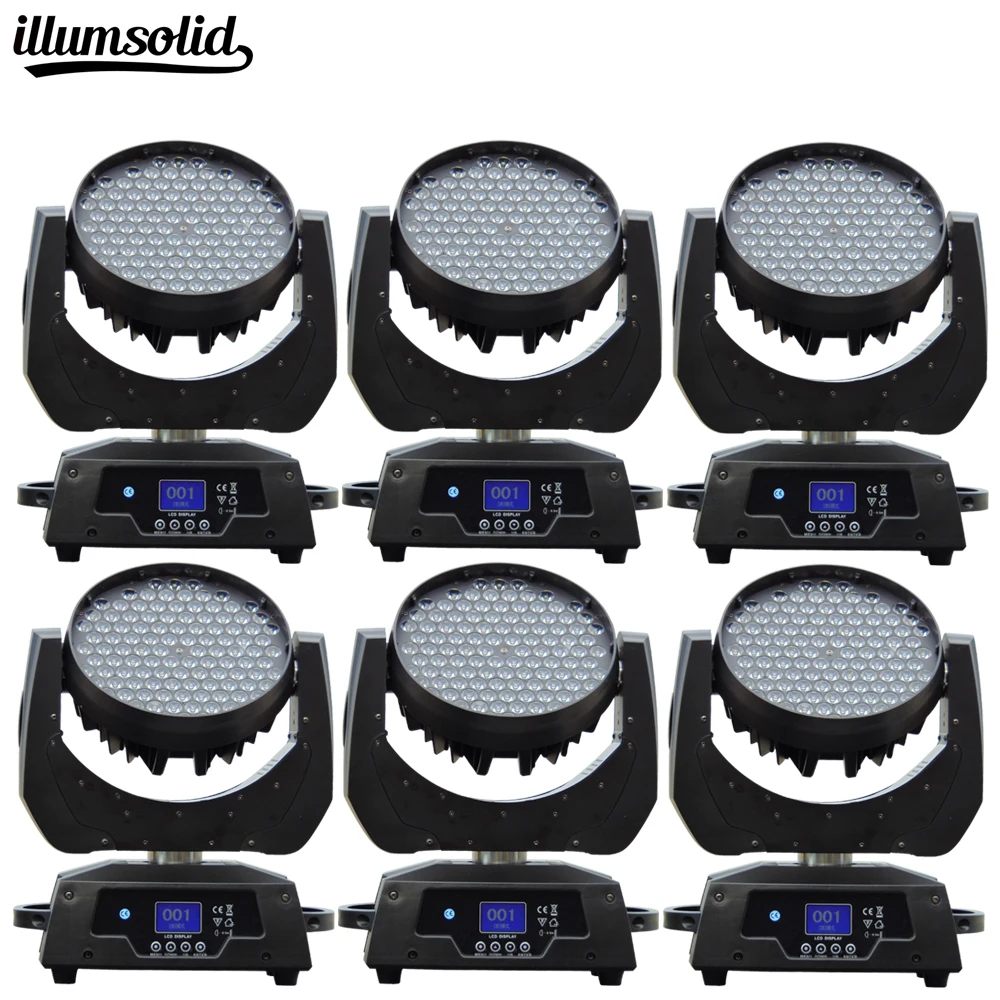 

6pcs/lot colour mixture Moving Head Led beam Light 108x3W RGBW Led Party Light DJ Lighting Beam Moving Head DMX DJ Light