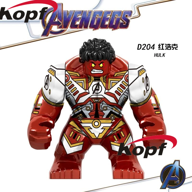 

Building Blocks Avengers 4 Endgame Space Iron Man Red Hulk Korg Collection Action Bricks Figure For Children Gift Toys D204