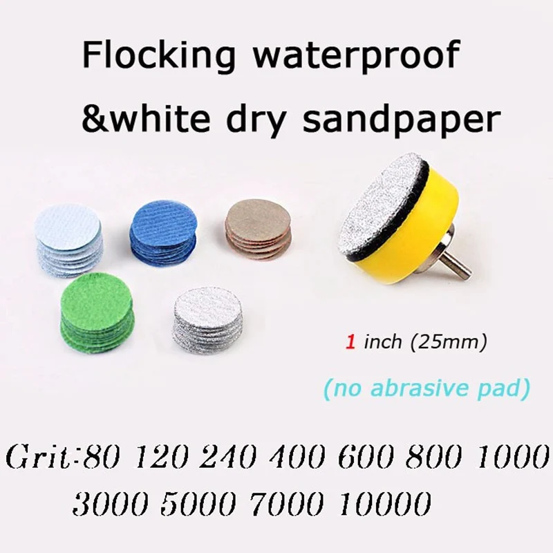 

MAXMAN Grinder Disc 30 pcs 1 Inch Rotary Tool Polish Waterproof Sanding Paper Power Tools Accessories Set Wet And Dry Sand Paper