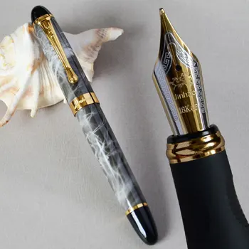 

JINHAO X450 NOBLE 18KGP B NIB FOUNTAIN PEN GREY MARBLE BLACK BLUE CORAL GREEN PINK PURPLE WINE WHITE 21 COLORS FREE SHIPPING