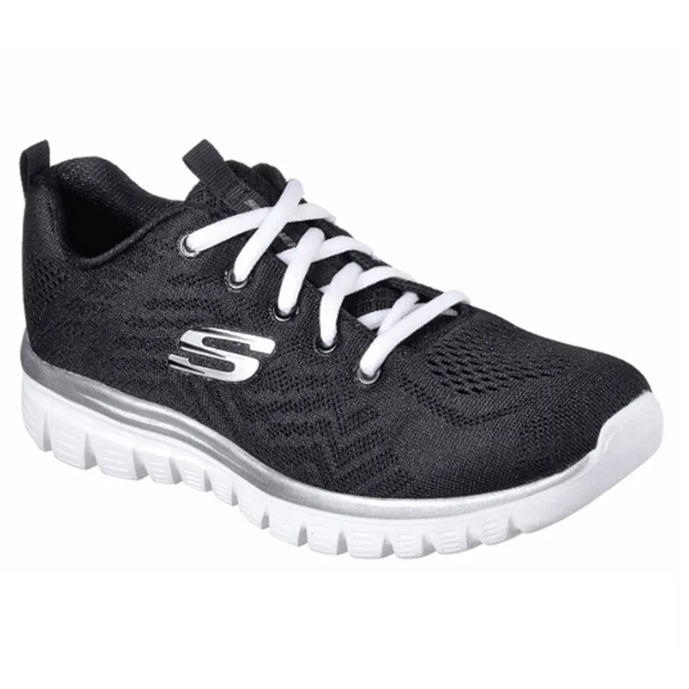 Skechers/Женская обувь; изящный черный цвет