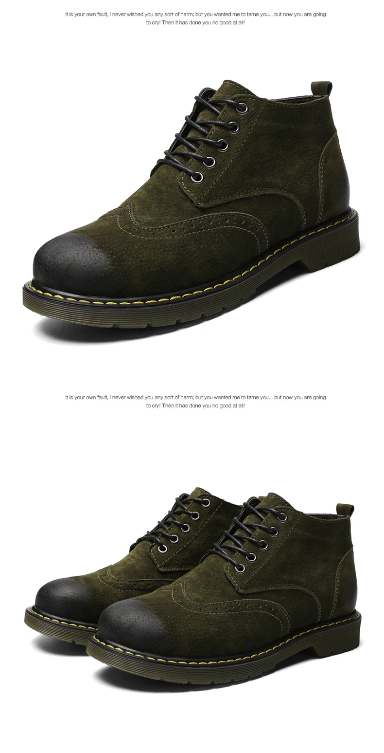 GNOME/Новинка; кожаные ботинки с перфорацией типа «броги»; Мужская обувь; модные ботинки в военном стиле; Мужские ботинки в байкерском стиле «Челси»; Швейные ботинки; botas hombre