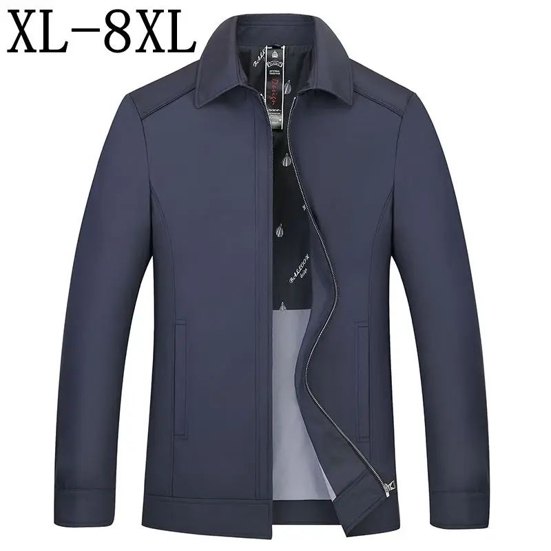 

Size 8XL 7XL 6XL 2019 New Arrival Autumn Men's Jackets Business Coats Casual Mens Bomber Jacket Loose jaqueta masculino