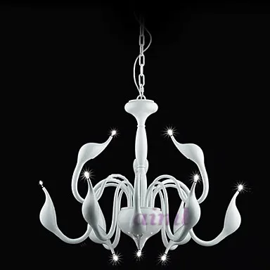

LED 9 Light Swan lamp 10W Modern/Contemporary Painting Metal Pendant Lights 75*75*60CM