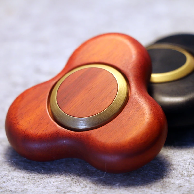 wooden fidget spinner