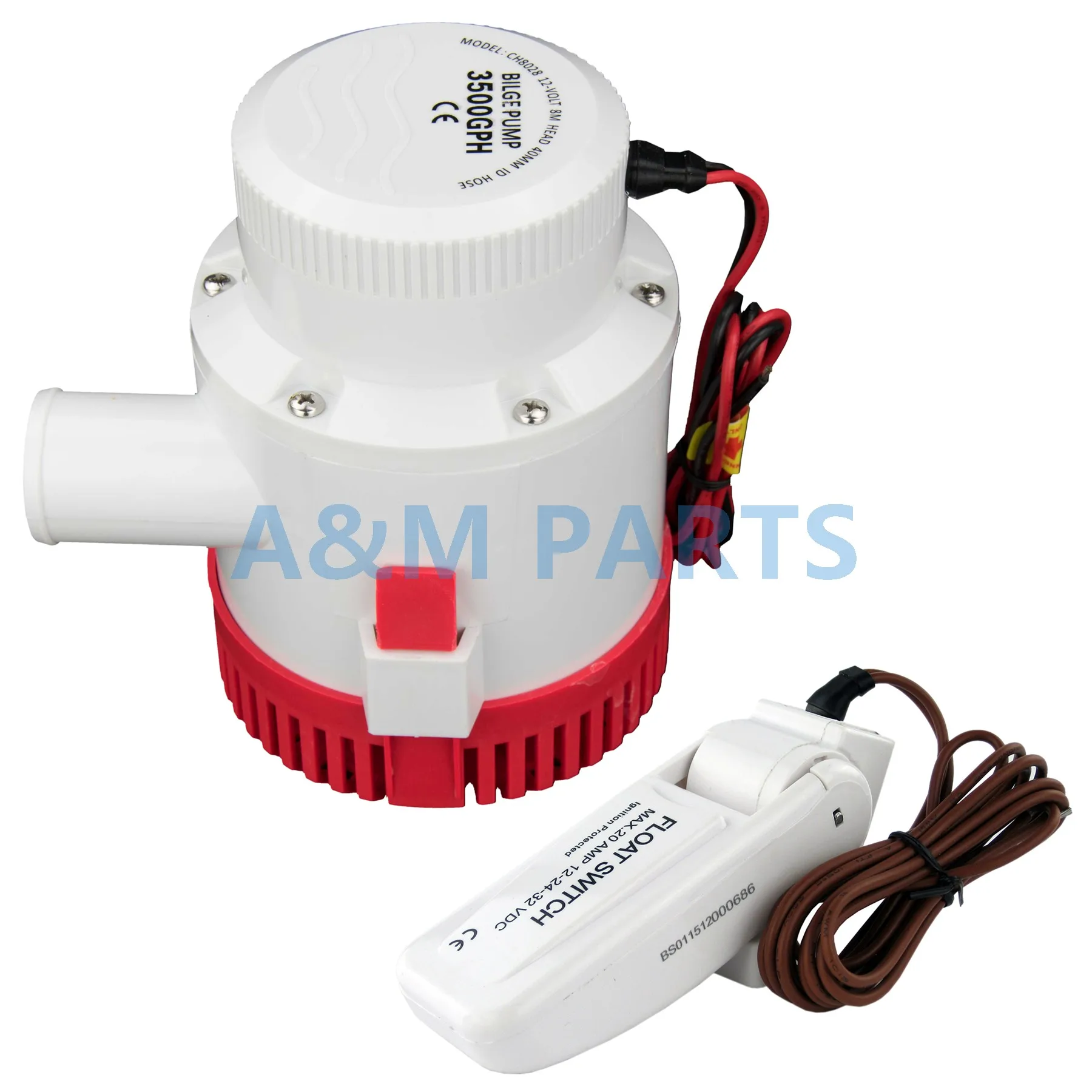 Buy 12V 3500GPH Bilge Pump Marine Boat Submersible