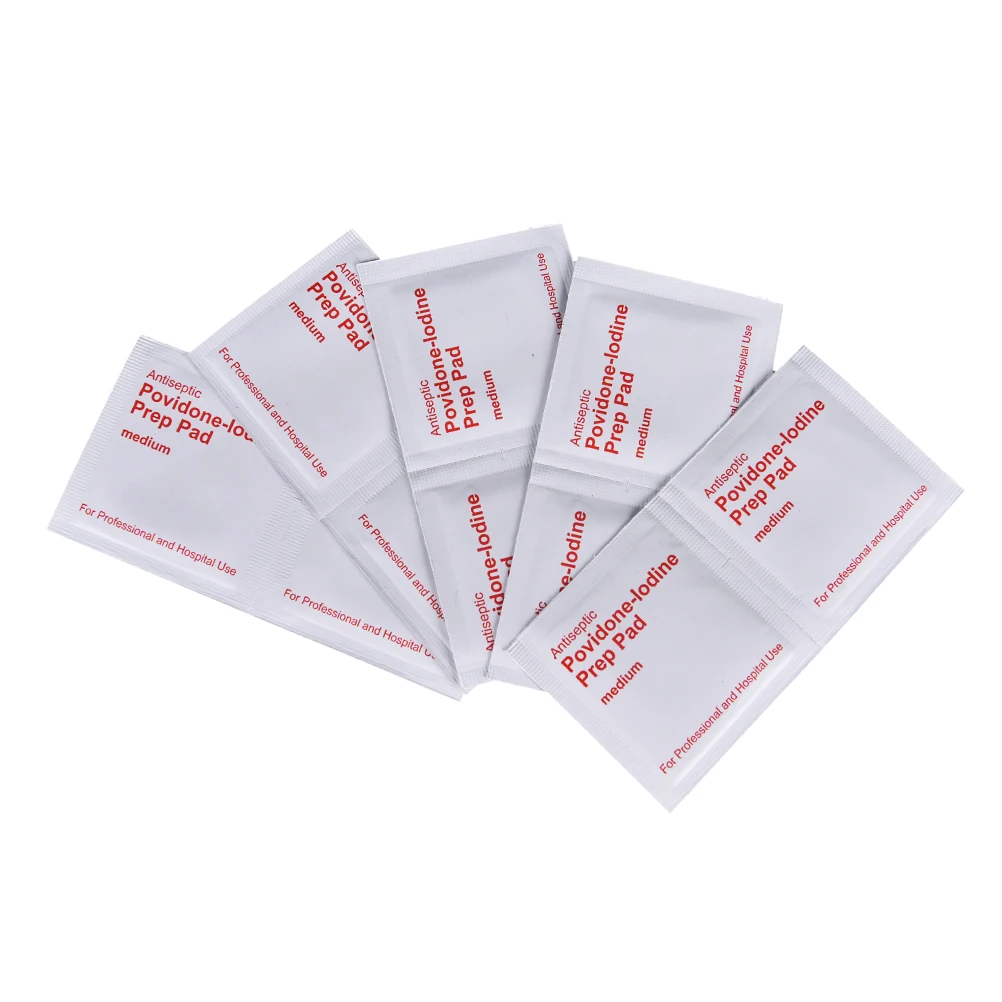 10Pcs Alcohol Iodine Disinfection Tablet Iodine Pad Swabs Wipes Medical Iodine Cotton Sheet