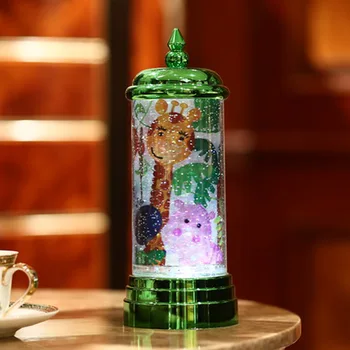 

Hot three baby inside rotating nightlight USB rechargeable candle lamp desk lamp reading led lights at night