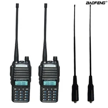 2 шт./компл. Портативный двух-передающая радиоустановка UV 82 Dual PTT радио BaoFeng UV-82 двухдиапазонный двухстороннее радио приемопередатчик+ 771 антенна