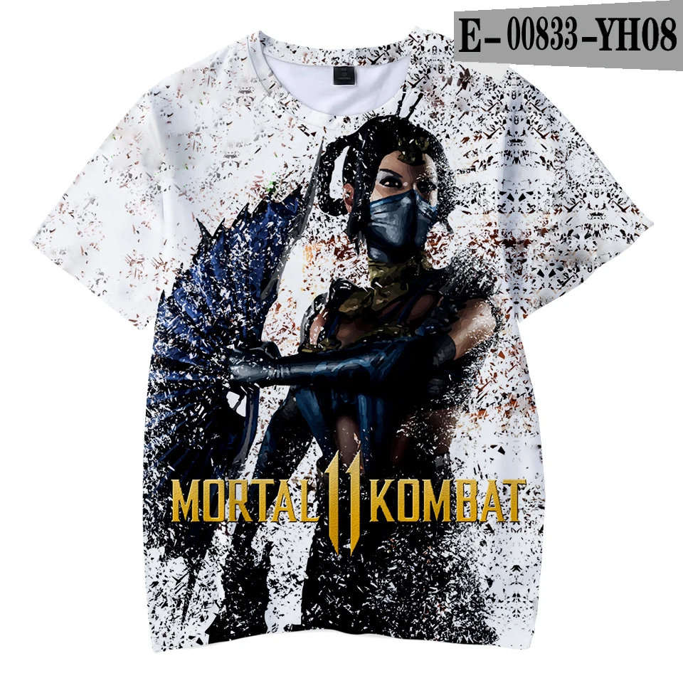 Children's t-shirt Mortal Kombat 11 t shirt 3d Games Print Tee Shirt wear Fashion Cool and comfortable tshirt for the kids - Цвет: 3D