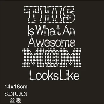 

Hotfix Strass Motif Mom Crystals 10Pieces Letter Stones For Clothes Decoration Hotfix Crystals Stones Crafts Beads For Clothes